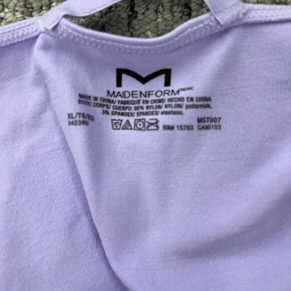 Maidenform Seamless Smoothing Romper Women's Lilac Waist Defining - Picture 8 of 8